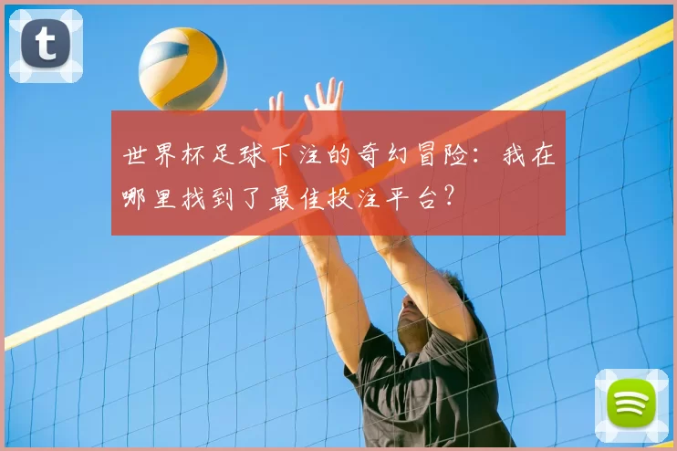世界杯足球下注的奇幻冒险:我在哪里找到了最佳投注平台?